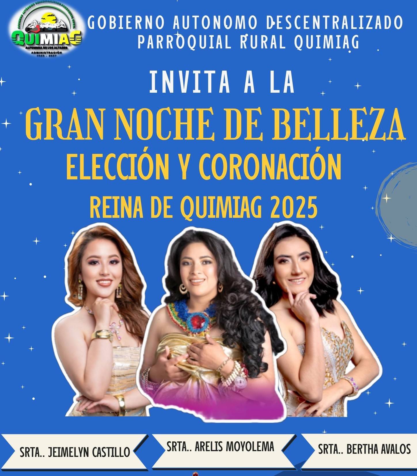 Candidatas a Reina de Quimiag 2025 